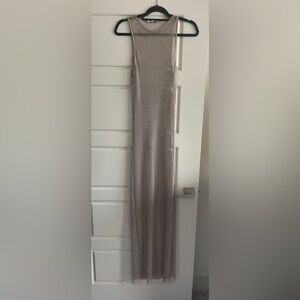 Zara rhinestone mesh dress